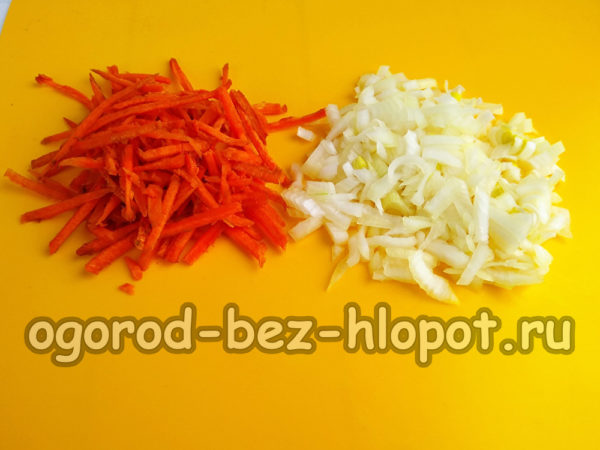râpez les carottes, hachez l'oignon