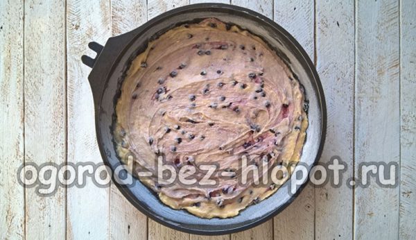 put the dough into the pan