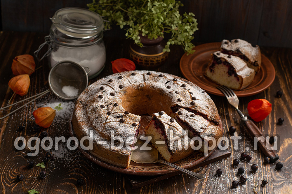 torta di ribes nero congelata