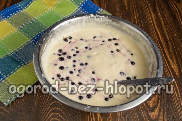 mettere le bacche nell'impasto