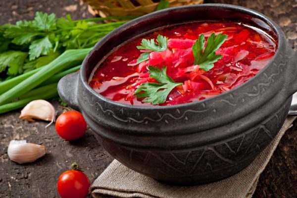 حساء البورش الصوم الكبير
