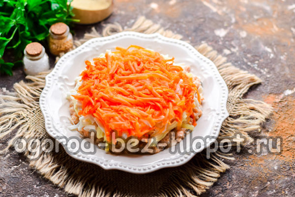 слой моркови