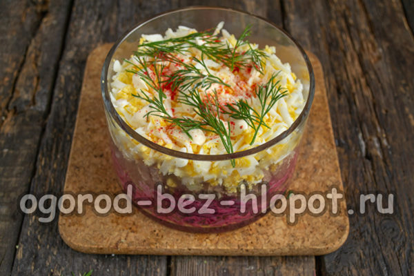 La salade serbe est prête.