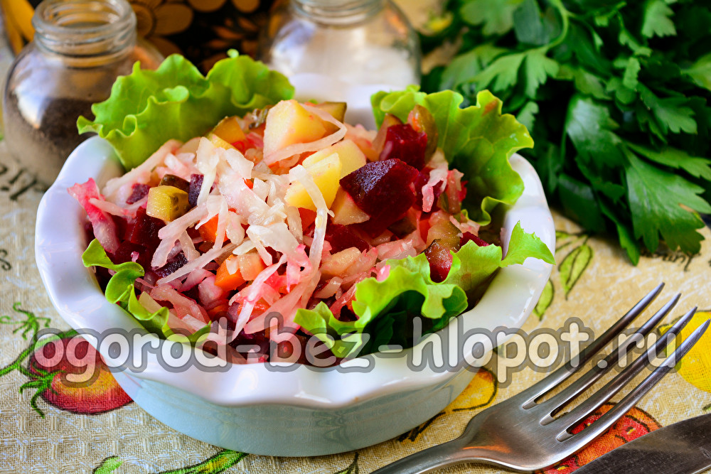 Klassische Vinaigrette mit Sauerkraut