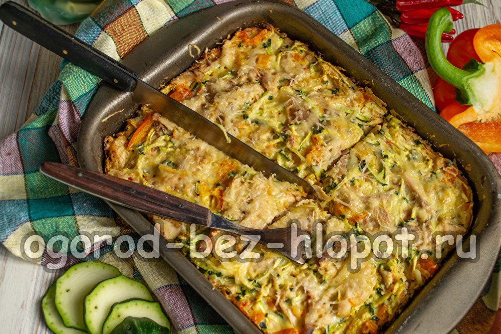 gratin de courgettes et de poulet