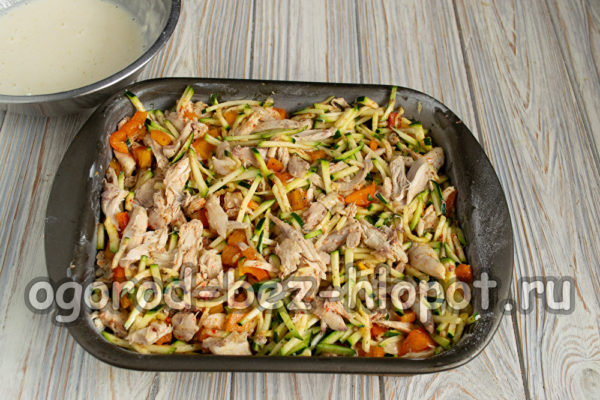 placer les ingrédients dans un moule