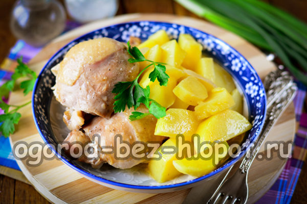 geschmorte Kartoffeln mit Fleisch