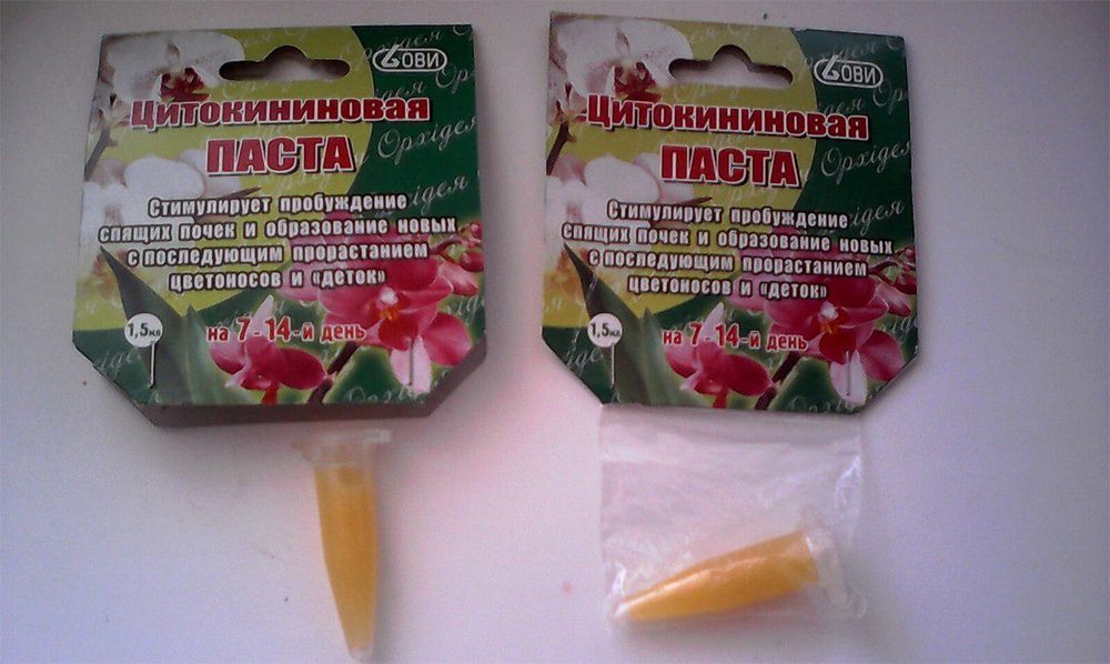 Pasta de citoquinina para orquídeas