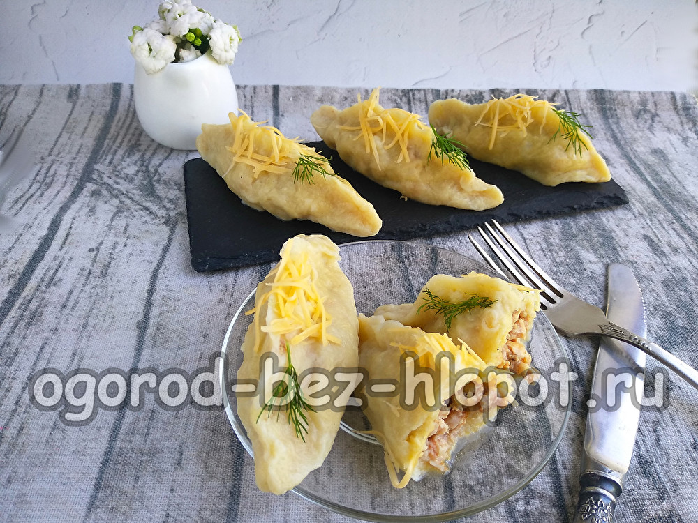Kartoffel- und Hackfleischknödel
