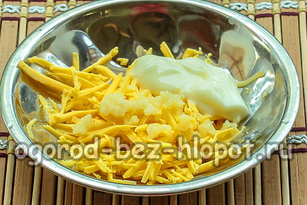 queso, ajo, mayonesa