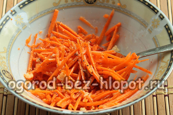 carottes à la coréenne