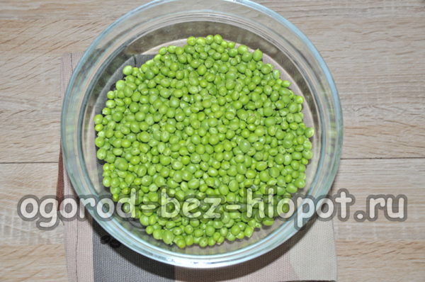 Erbsen schälen