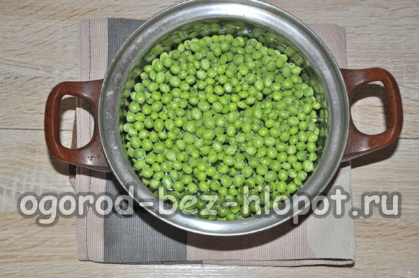 Erbsen kochen