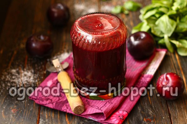 confiture de prunes au chocolat