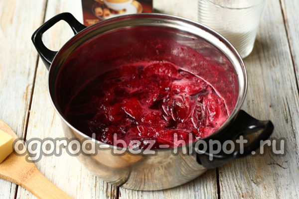 faire bouillir les prunes