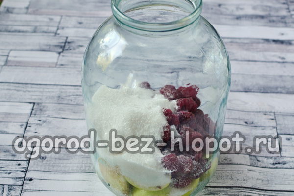 Zucker und Zitronensäure hinzufügen