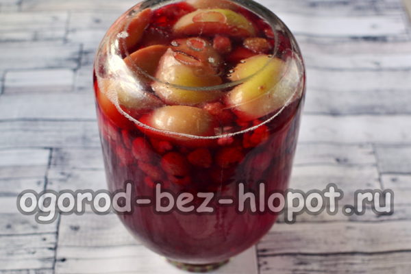 Verschließe das Glas und drehe es um.