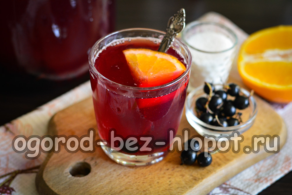 Schwarze Johannisbeer-Orangen-Kompott