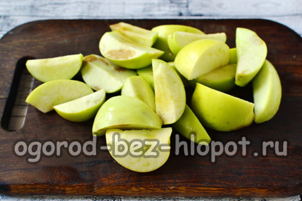 couper les pommes