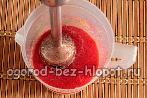 mit einem Mixer zerkleinern