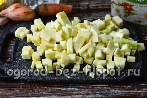 tagliare le zucchine