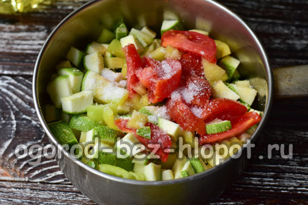 Salz und Zucker hinzufügen