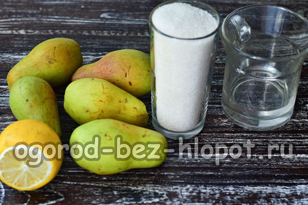 pear jam in slices