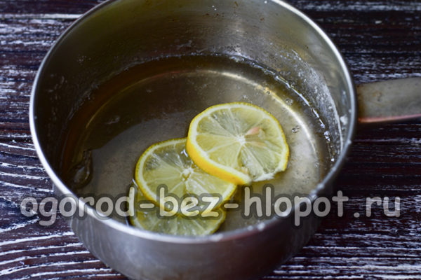 add lemon to the syrup