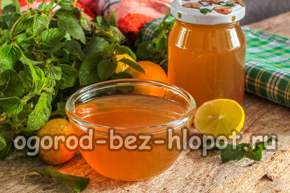 Minzmarmelade mit Zitrone