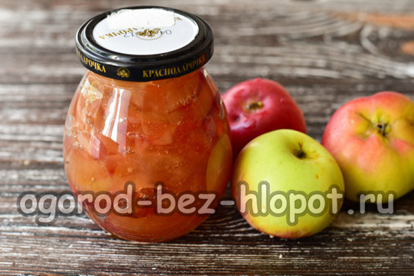 confiture de pommes transparente