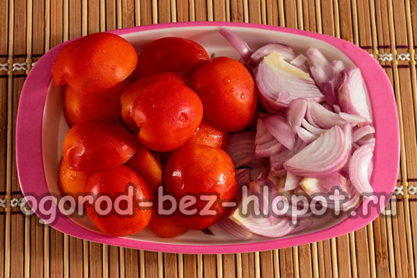 tomates et oignons