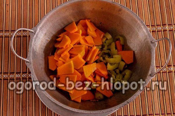 Kürbis und Paprika