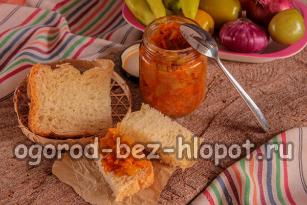 grüner Tomatenkaviar für den Winter