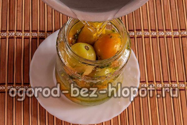 verser la marinade