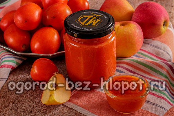 Tomaten- und Apfelmus