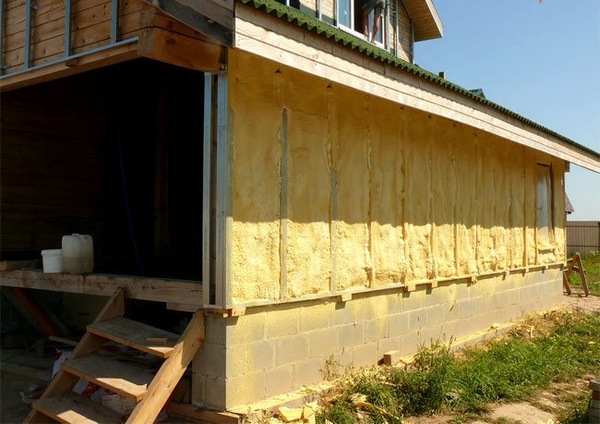 Äußere oder innere Isolierung des Hauses