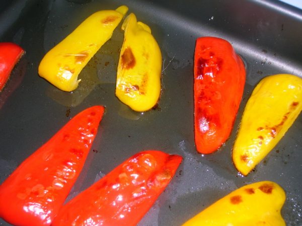 tranches de poivron
