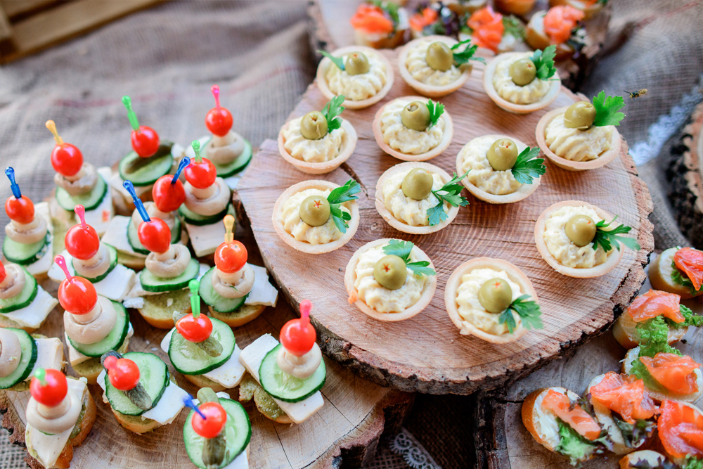 Amuse-gueules pour le réveillon du Nouvel An
